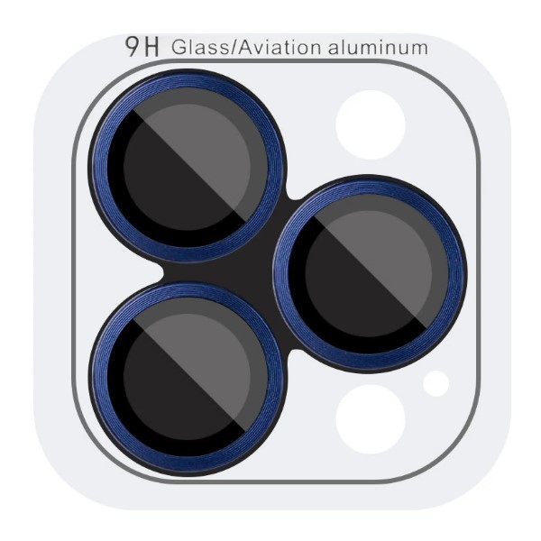 Захисне скло Metal Classic на камеру для  iPhone 17 Pro (6.3") / 17 Pro Max (6.9") (Синій / Dark Blue)-0