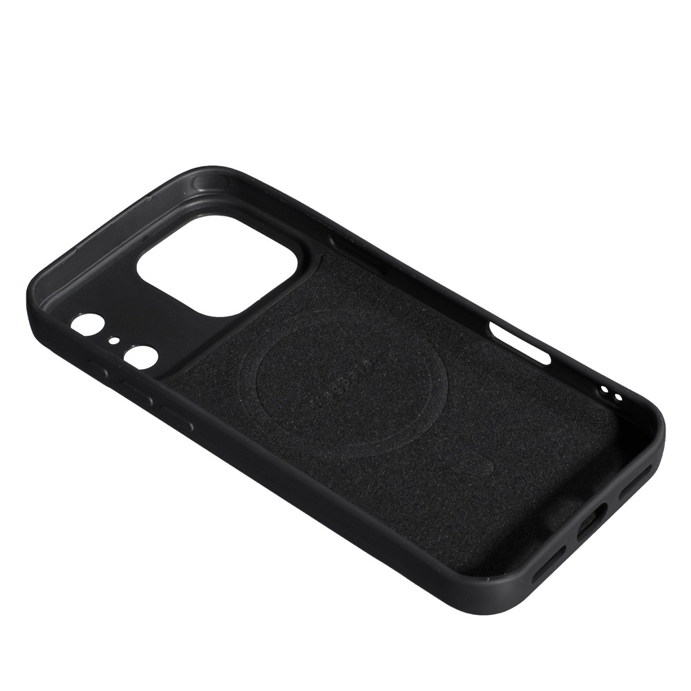 Silicone Case Full Camera Protective (AA)  with MagSafe для iPhone 17 Pro (Black)-1