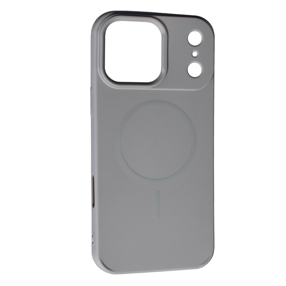 Silicone Case Full Camera Protective (AA)  with MagSafe для iPhone 17 Pro (Grey)-0