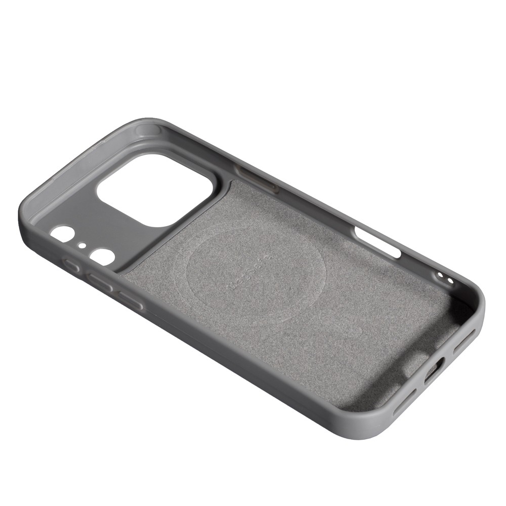 Silicone Case Full Camera Protective (AA)  with MagSafe для iPhone 17 Pro (Grey)-1