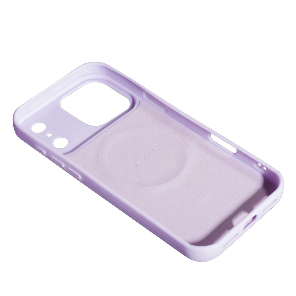 Silicone Case Full Camera Protective (AA)  with MagSafe для iPhone 17 Pro (Purple)-1