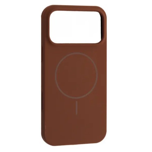 Silicone Case Full Protective (AA) with MagSafe для iPhone 17 Pro Max (Brown)-0