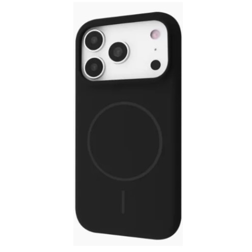 Silicone Case Full Protective (AA) with MagSafe для iPhone 17 Pro  (Black)-0