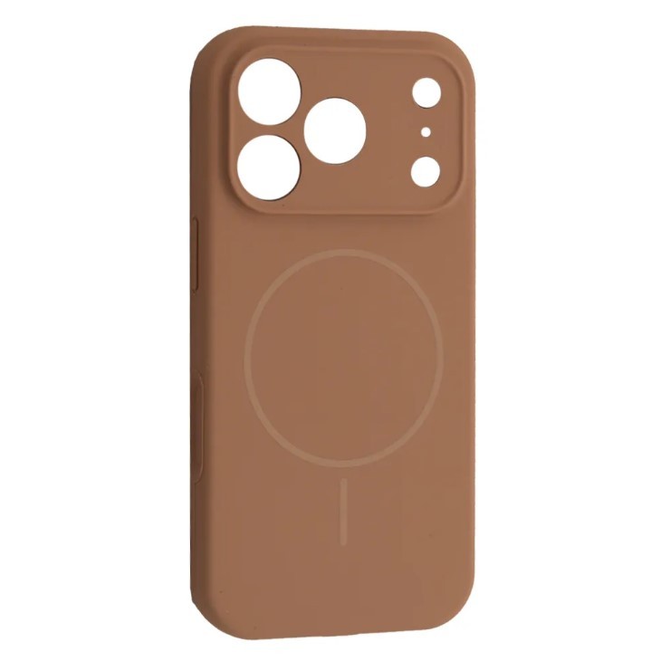 Silicone Case Full Camera Protective (AA) with MagSafe для iPhone 17 Pro Max  (Desert Gold)-0