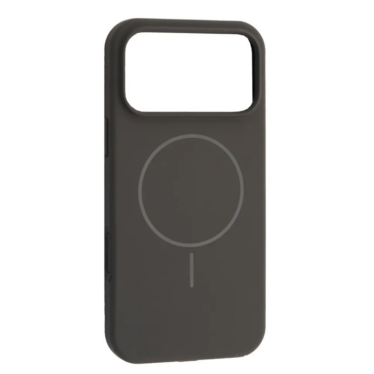 Silicone Case Full Protective (AA) with MagSafe для iPhone 17 Pro Max (Charcoal Grey Black)-0