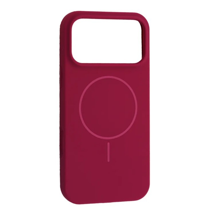 Silicone Case Full Protective (AA) with MagSafe для iPhone 17 Pro Max (Manyue Red)-0