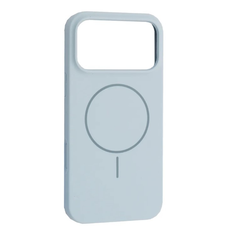 Silicone Case Full Protective (AA) with MagSafe для iPhone 17 Pro Max (New Sky Blue)-0