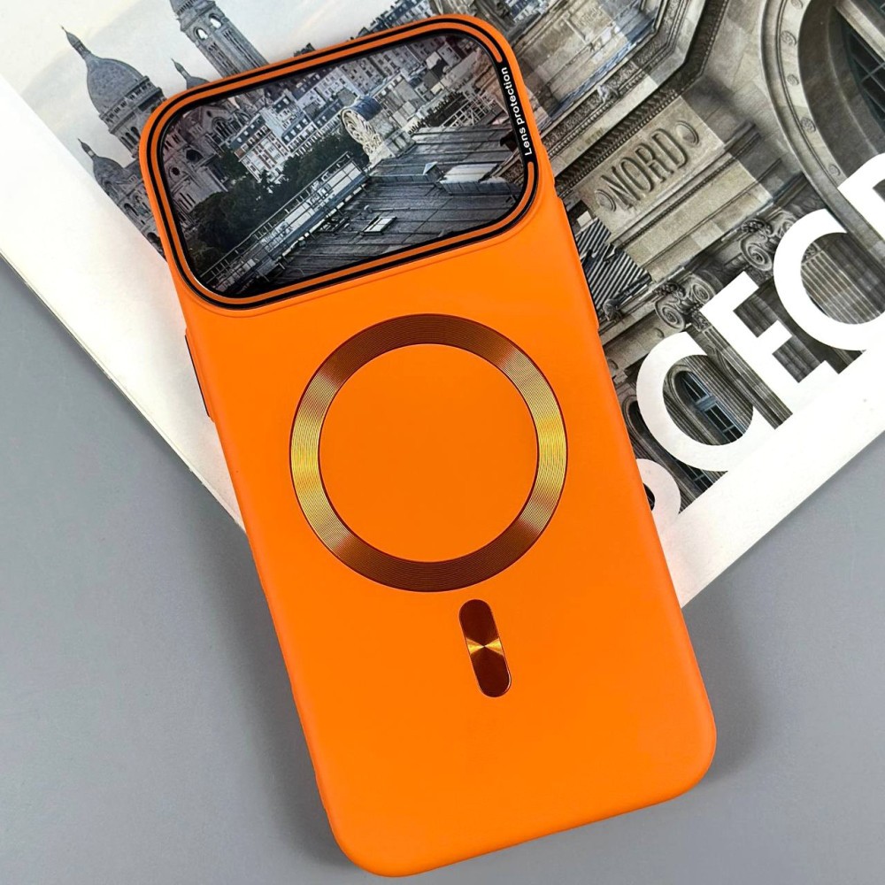 Накладка PC Soft Lens Protection Magnetic IPhone 17 Pro 6,3" (Orange)-0