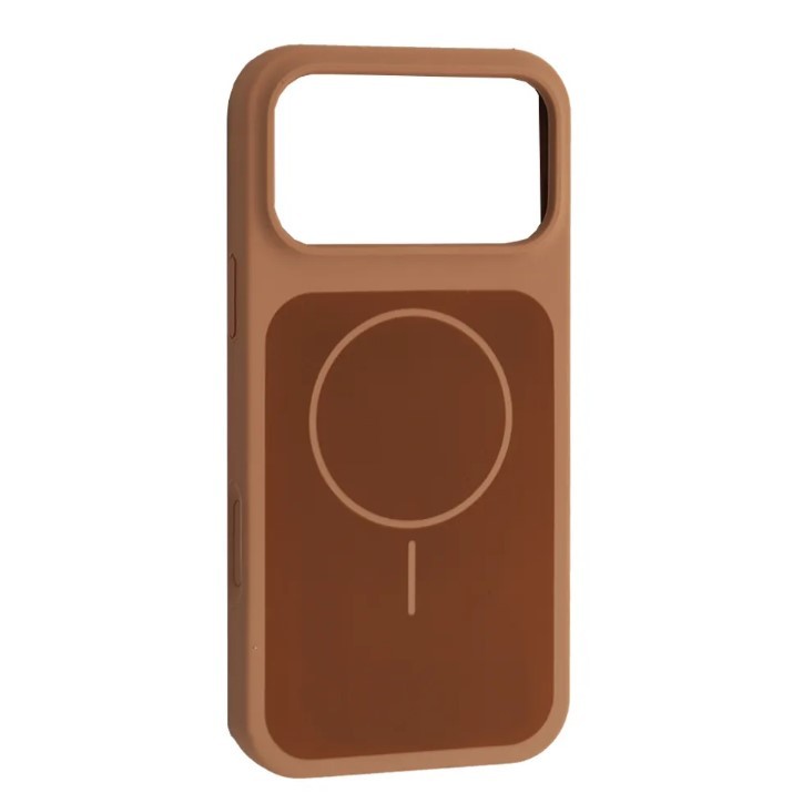 Чохол New Silicone Case MagSafe для iPhone 17 Pro Desert Gold-0