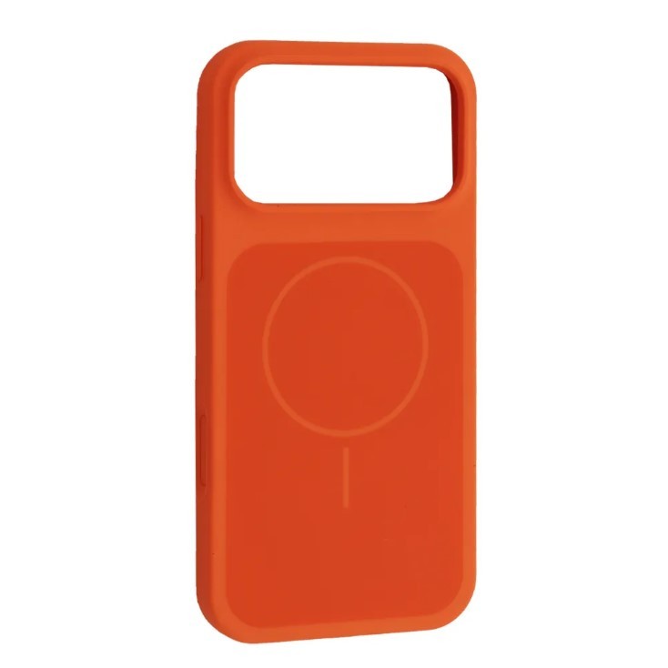 Чохол New Silicone Case MagSafe для iPhone 17 Pro Hermes Orange-0