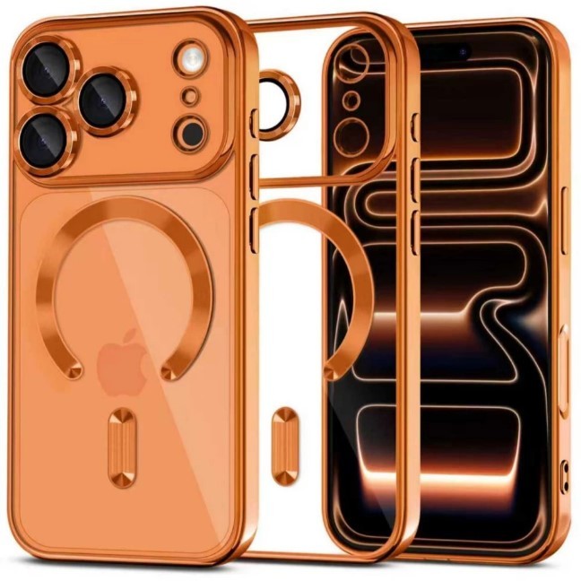 Накладка SHINING Camera MagSafe для Iphone 17 Pro Max Orange-0