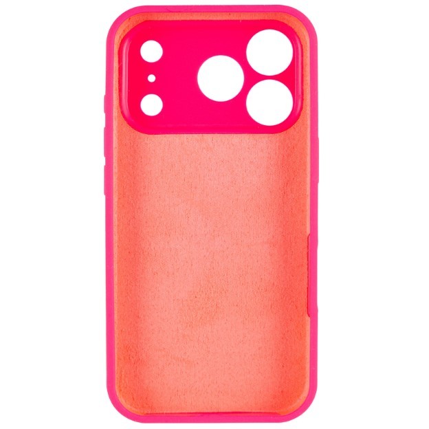 Silicone Case Full Camera Protective (AA) для iPhone 17 Pro (Barbie pink)-1