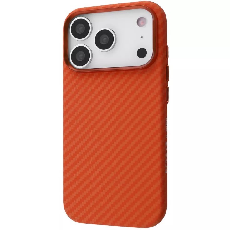 Чохол Proove Gleam Case with Magnetic Ring для iPhone 17 Pro Max (orange fiber)-0