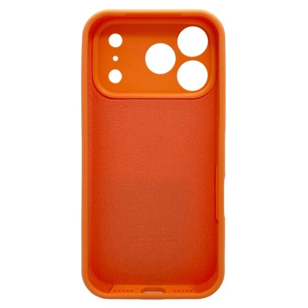 Silicone Case Full Camera Protective (AA) для iPhone 17 Pro Max (Light orange)-1