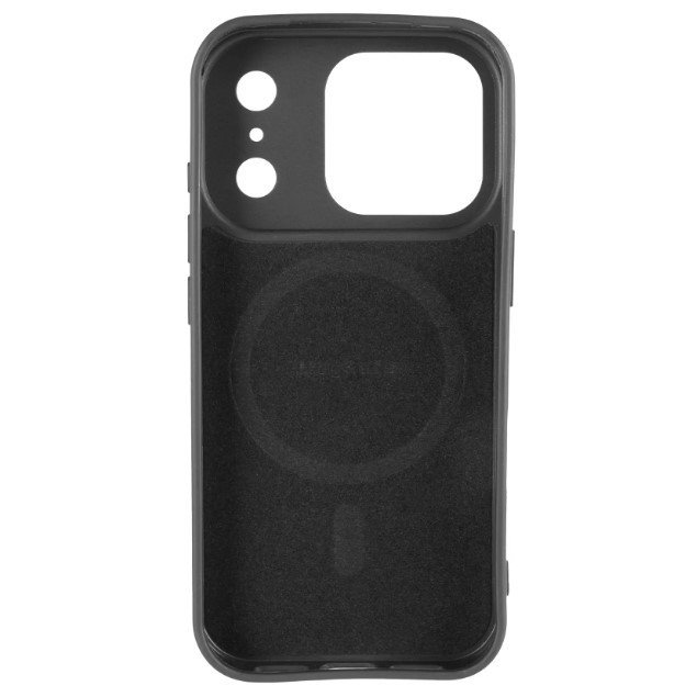 Чохол PU чохол Carbon with Magsafe для iPhone 17 Pro (Black)-1