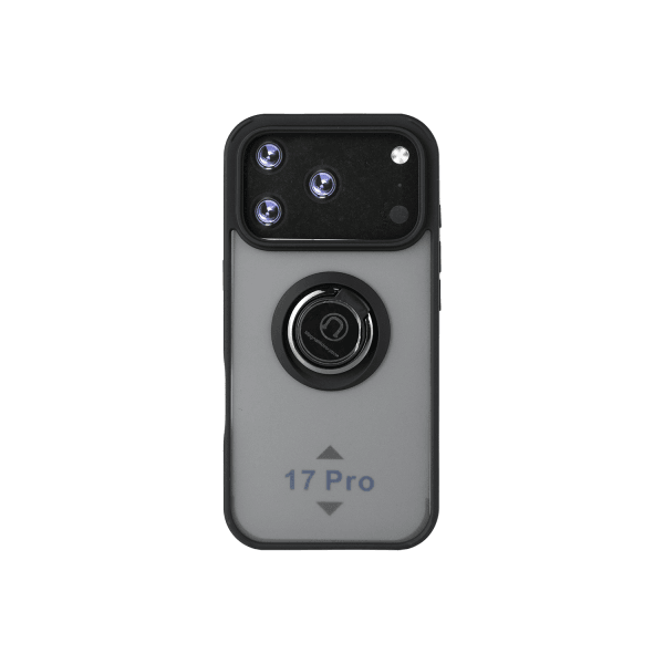 Накладка Totu Gingle Ring Camera для Iphone 17 Pro чорна-0