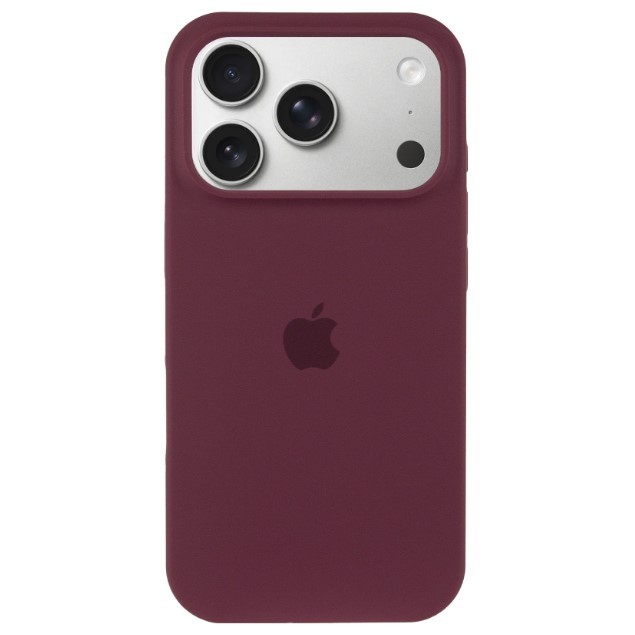 Silicone Case Full Protective Logo with magsafe (AA) для iPhone 17 Pro Max (6.9") (Marsala)-0