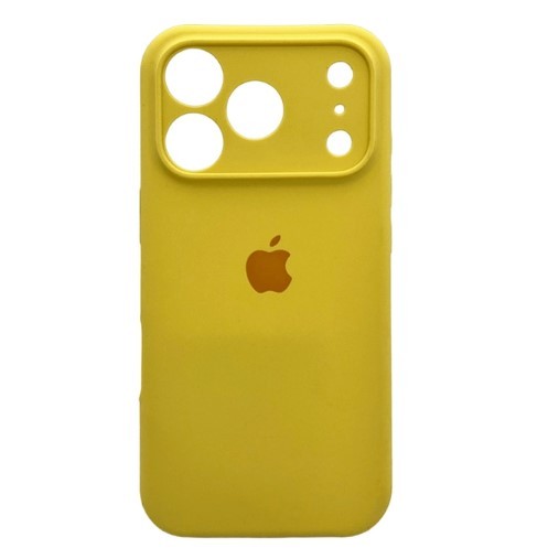 Silicone Case Full Camera Protective (AA) для iPhone 17 Pro (Yellow)-0