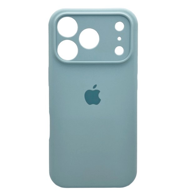 Silicone Case Full Camera Protective (AA) для iPhone 17 Pro (Mist blue)-0