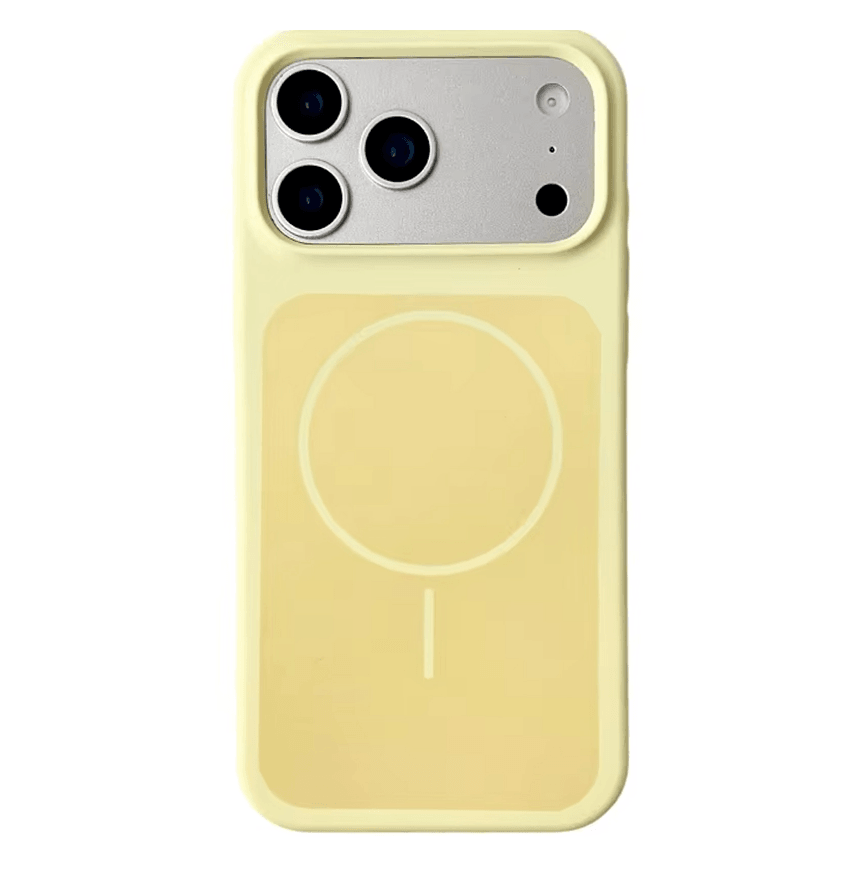 Чохол New Silicone Case MagSafe для iPhone 17 Pro Yellow-0