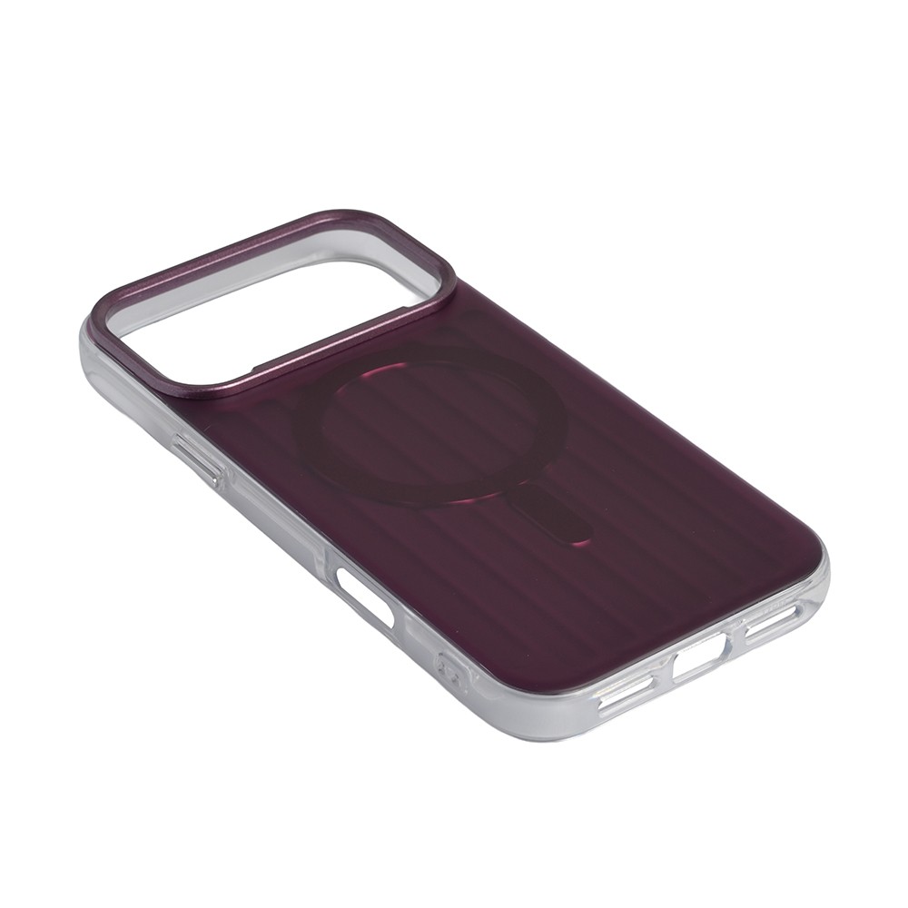 Накладка Line Case with Magsafe для Iphone 17 Pro Max / 18 Pro Max  Burgundy-1