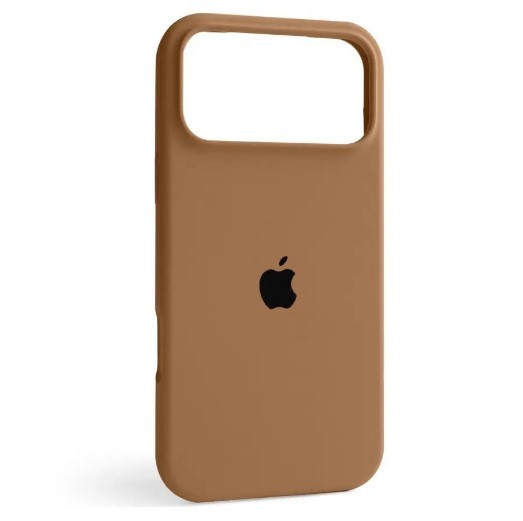 Silicone Case Full Protective (AA) для iPhone 17 Pro / 18 Pro (Light Brown)-0