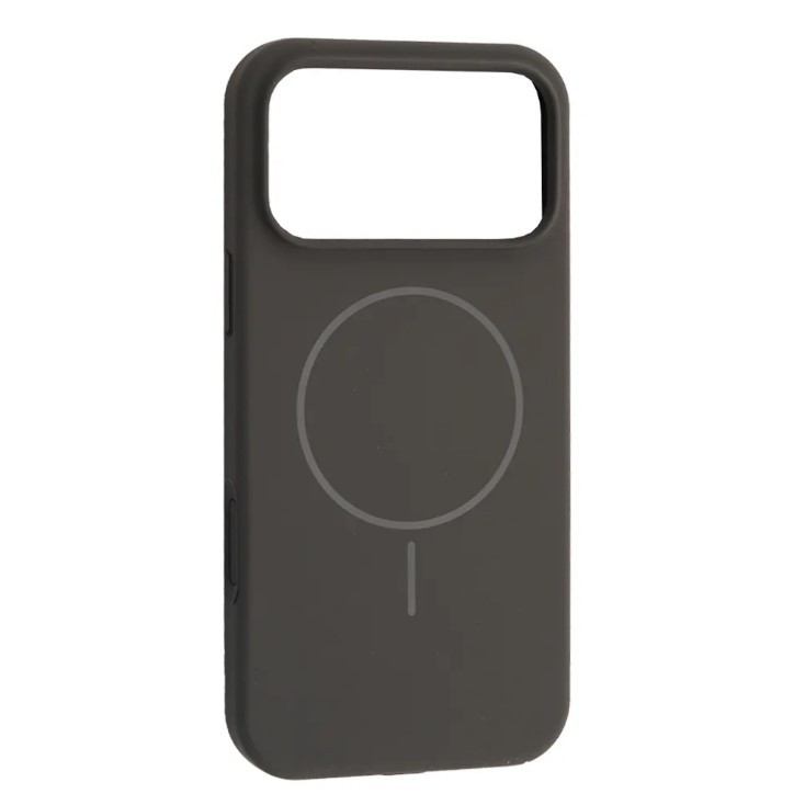 Чохол Silicone Case Full Protective Magsafe для iPhone 17 Pro Max Charcoal Grey Black-0