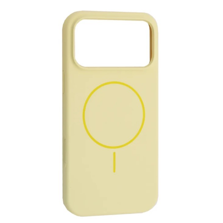 Чохол Silicone Case Full Protective Magsafe для iPhone 17 Pro Max Custard-0