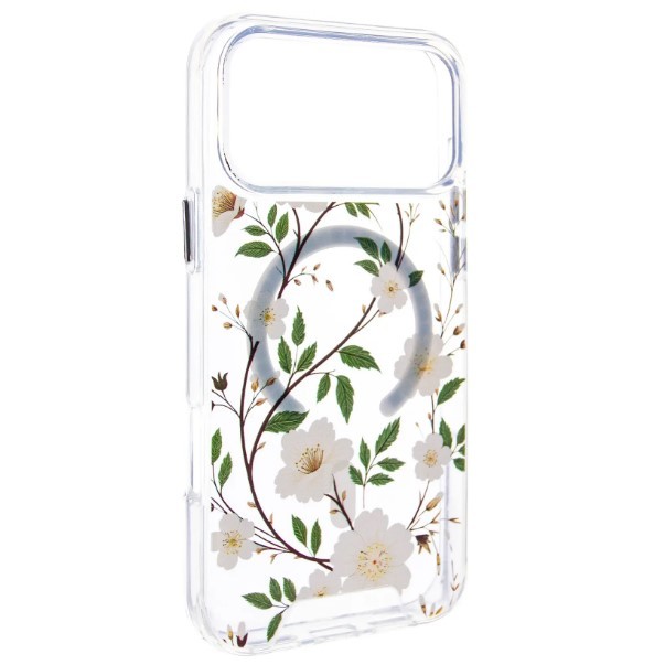 Чохол Clear Garden MagSafe для iPhone 17 Pro Max (White Gardenia)-0