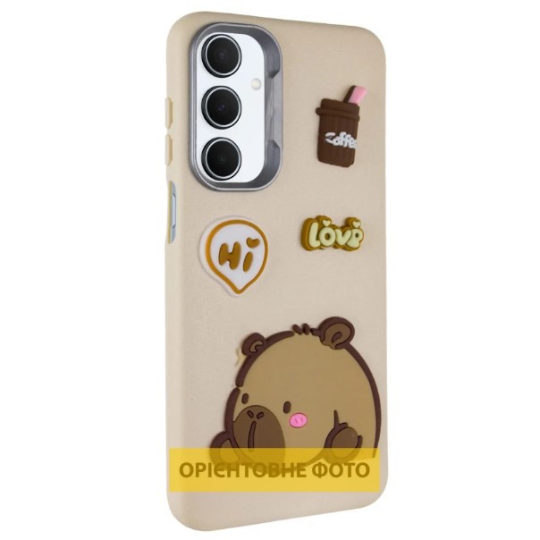 Чохол Leather Toys для Samsung A07  (Capybara / Sand)-0