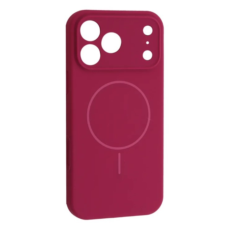 Silicone Case Full Camera Protective (AA) with MagSafe для iPhone 17 Pro Max (Manyue Red)-0