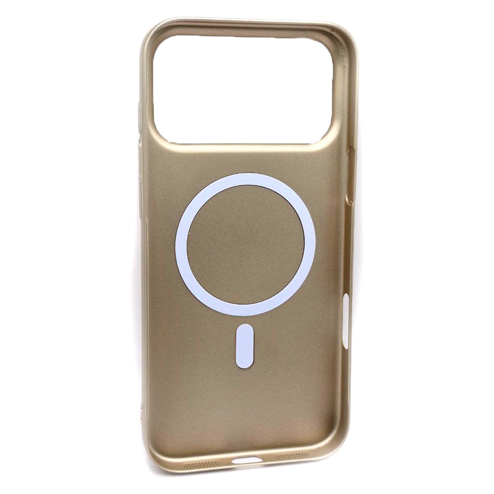 Чохол ULTRA THIN METALIC COLOR PC для Iphone 17 Pro Max (Gold)-1
