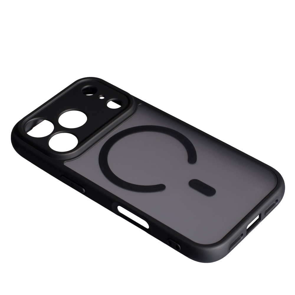 Накладка Magsafe MATTE ACRYLIC Full camera для iPhone 17 Pro  чорна-1