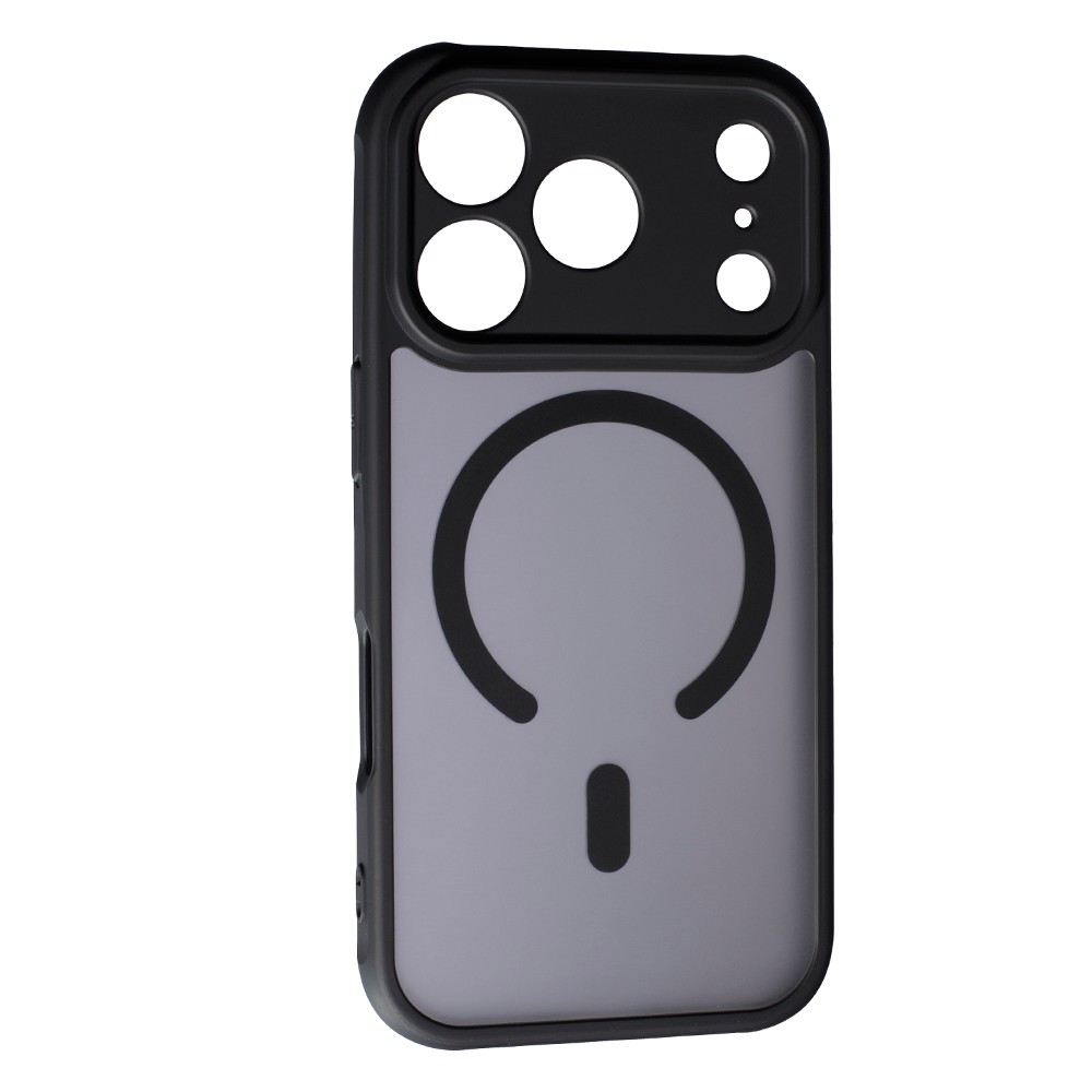 Накладка Magsafe MATTE ACRYLIC Full camera для iPhone 17 Pro  чорна-0