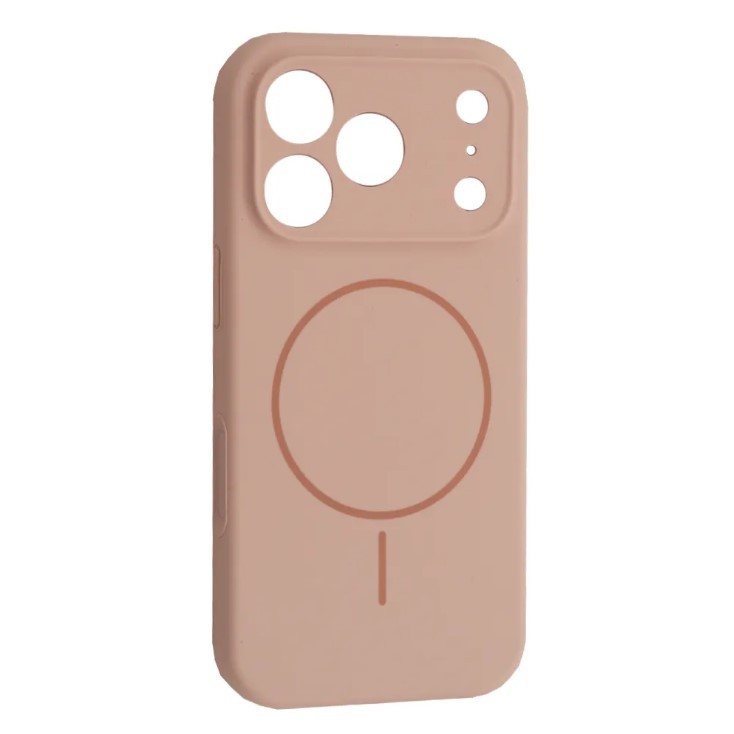 Silicone Case Full Camera Protective (AA) with MagSafe для iPhone 17 Pro Max (Pink)-0