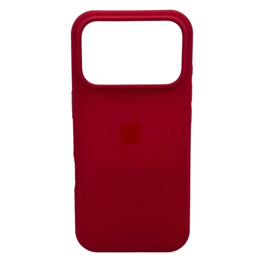 Silicone Case Full Protective (AA) для iPhone 17 Pro Max (Rose red)-0