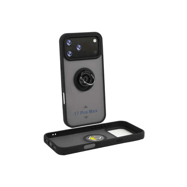 Накладка Totu Gingle Ring Camera для Iphone 17 Pro Max чорна-0