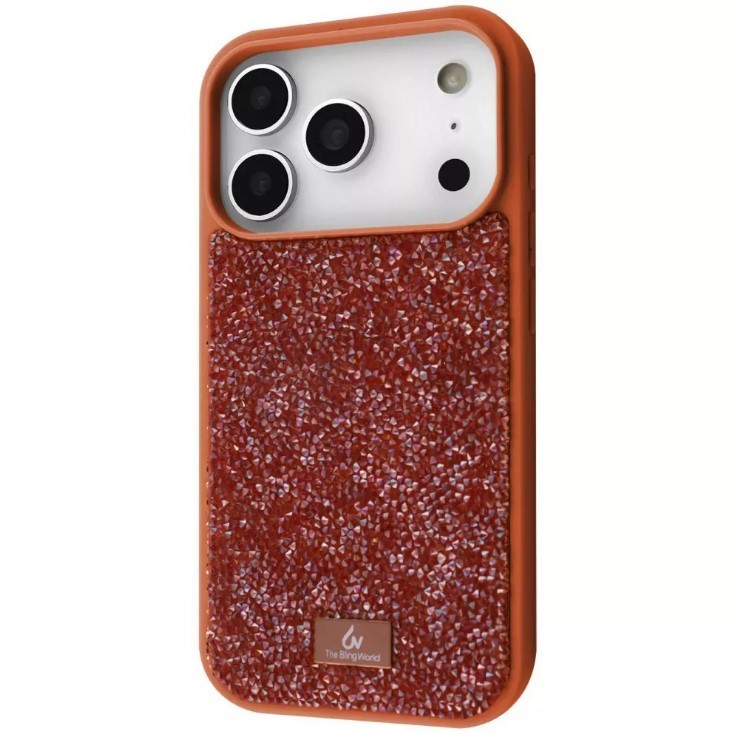 Чохол Bling World Rock Diamond для iPhone 17 Pro Max (orange)-0