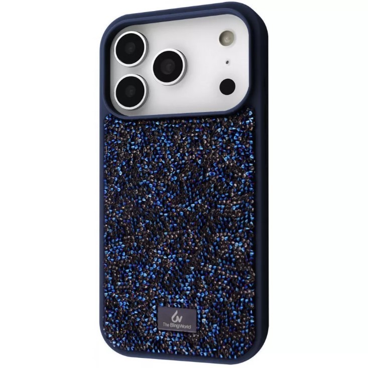 Чохол Bling World Rock Diamond для iPhone 17 Pro Max (blue)-0