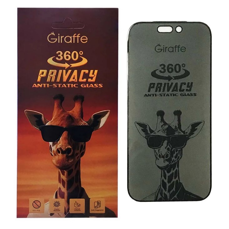 Захисне скло Giraffe Privacy Anti-static 360 для iPhone 17 Pro Max-0