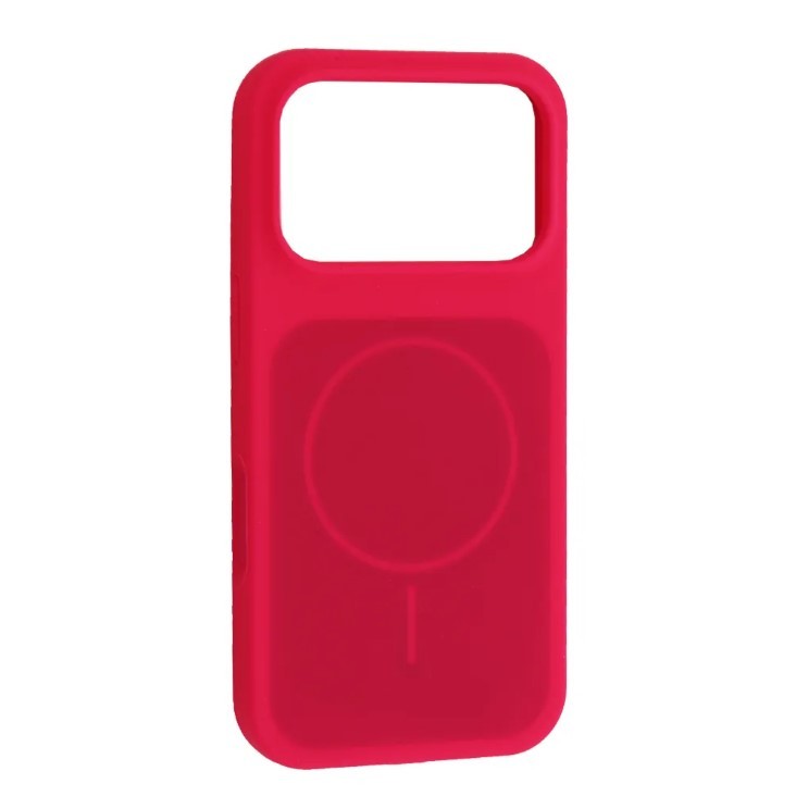 Чохол New Silicone Case MagSafe для iPhone 17 Pro Max  Barbie pink-0