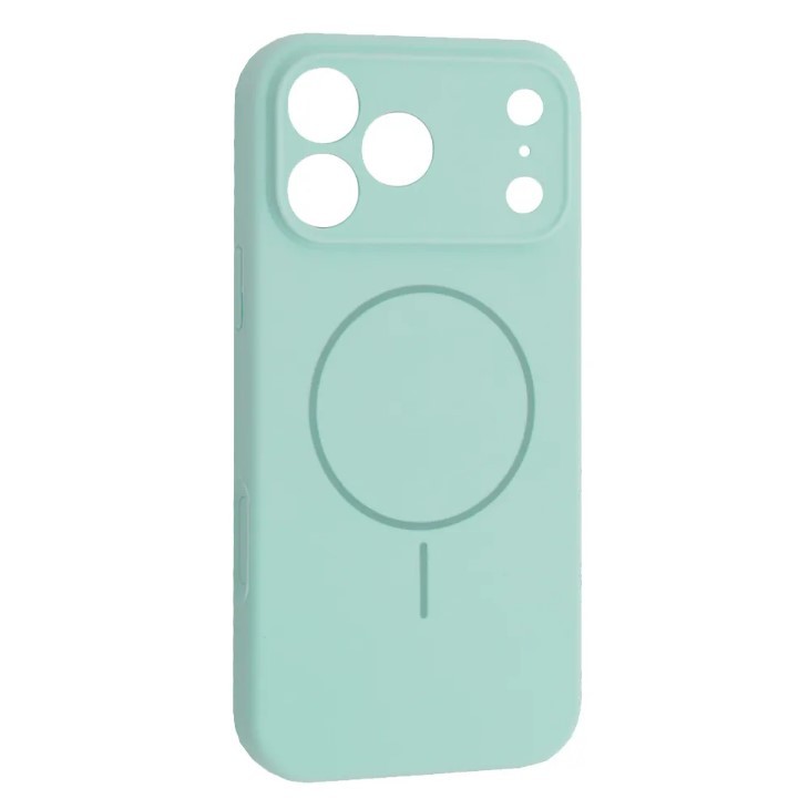 Silicone Case Full Camera Protective (AA) with MagSafe для iPhone 17 Pro Max (Spearmint)-0