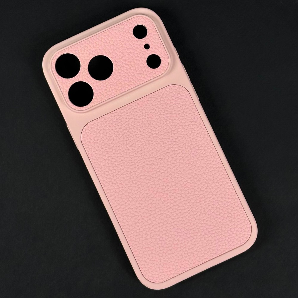Чохол Leather Touch для IPhone 17 рожевий-0