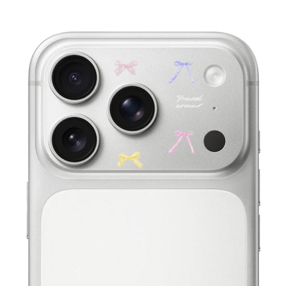 Стікери на камеру Camera Bump Stickers Рожеві бантики-0