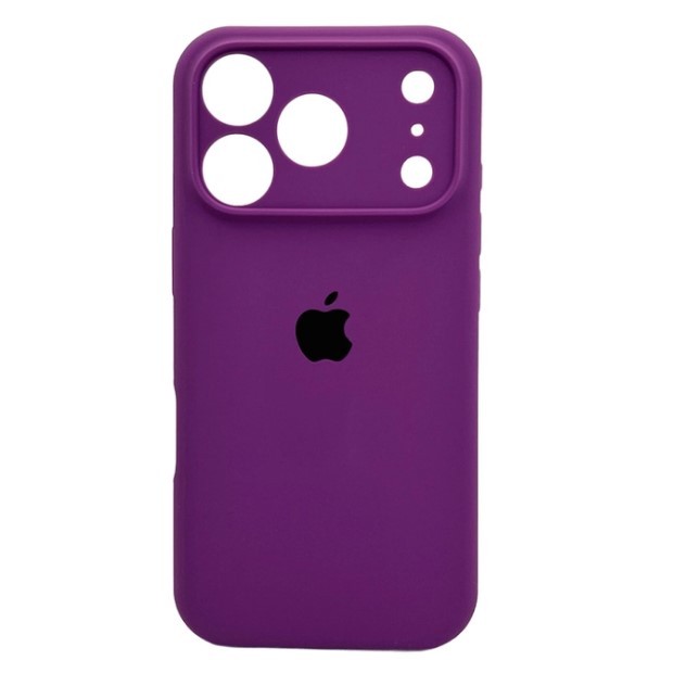 Silicone Case Full Camera Protective (AA) для iPhone 17 Pro Max (Plum)-0