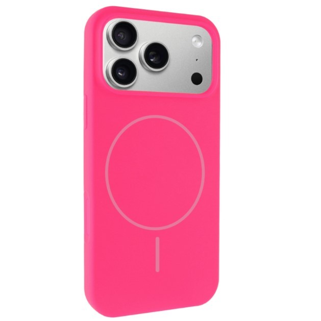 Silicone Case Full Protective (AA) with MagSafe для iPhone 17 Pro Max (Dragon fruit)-0