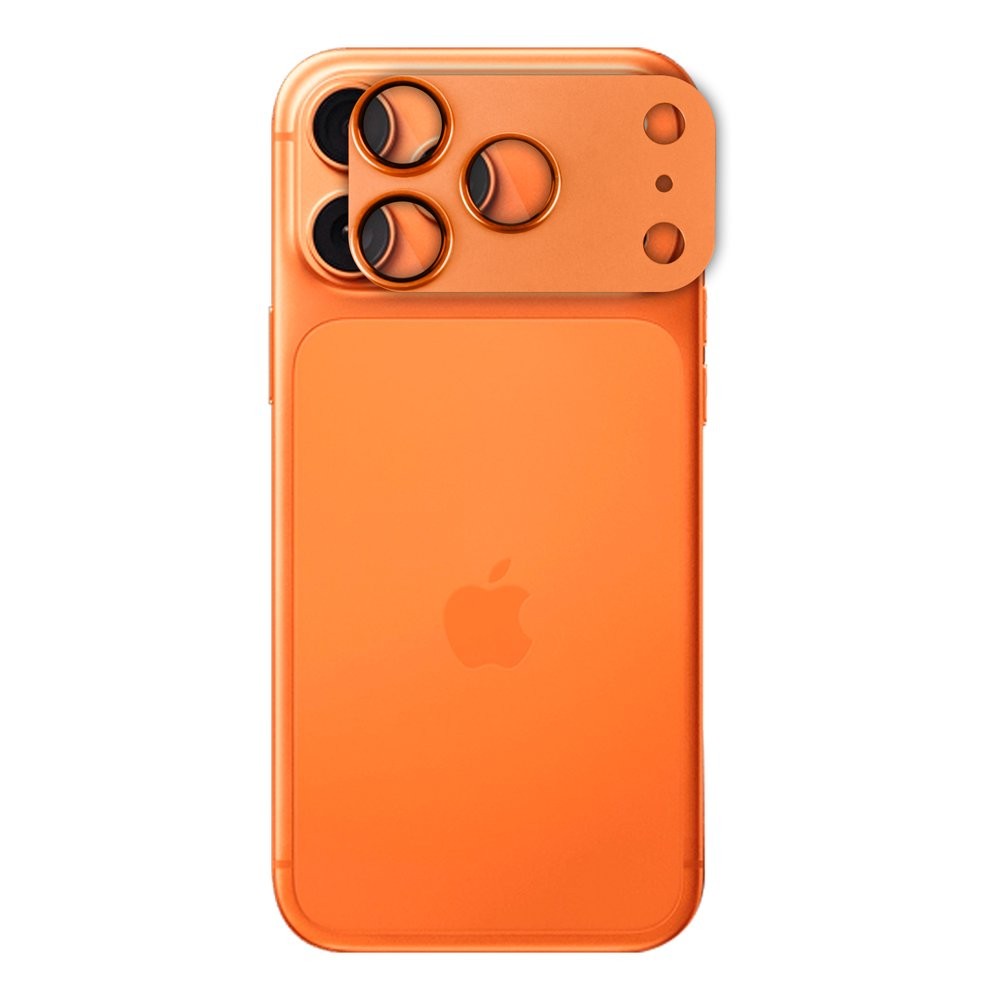 Захисне скло на блок камери FIBRA Protective Camera Shield для Iphone 17 Pro (Orange)-2