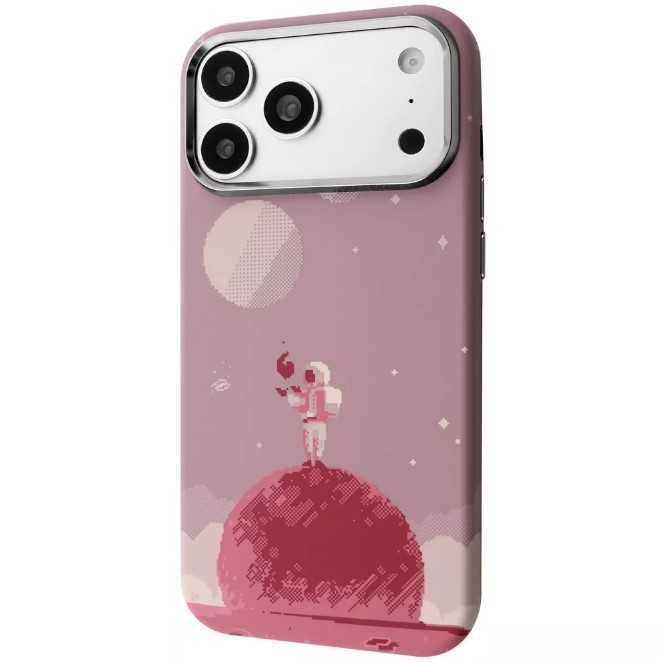 Чохол Pixel Case with Magnetic Ring для iPhone 17 Pro/18 Pro (astronaut)-0