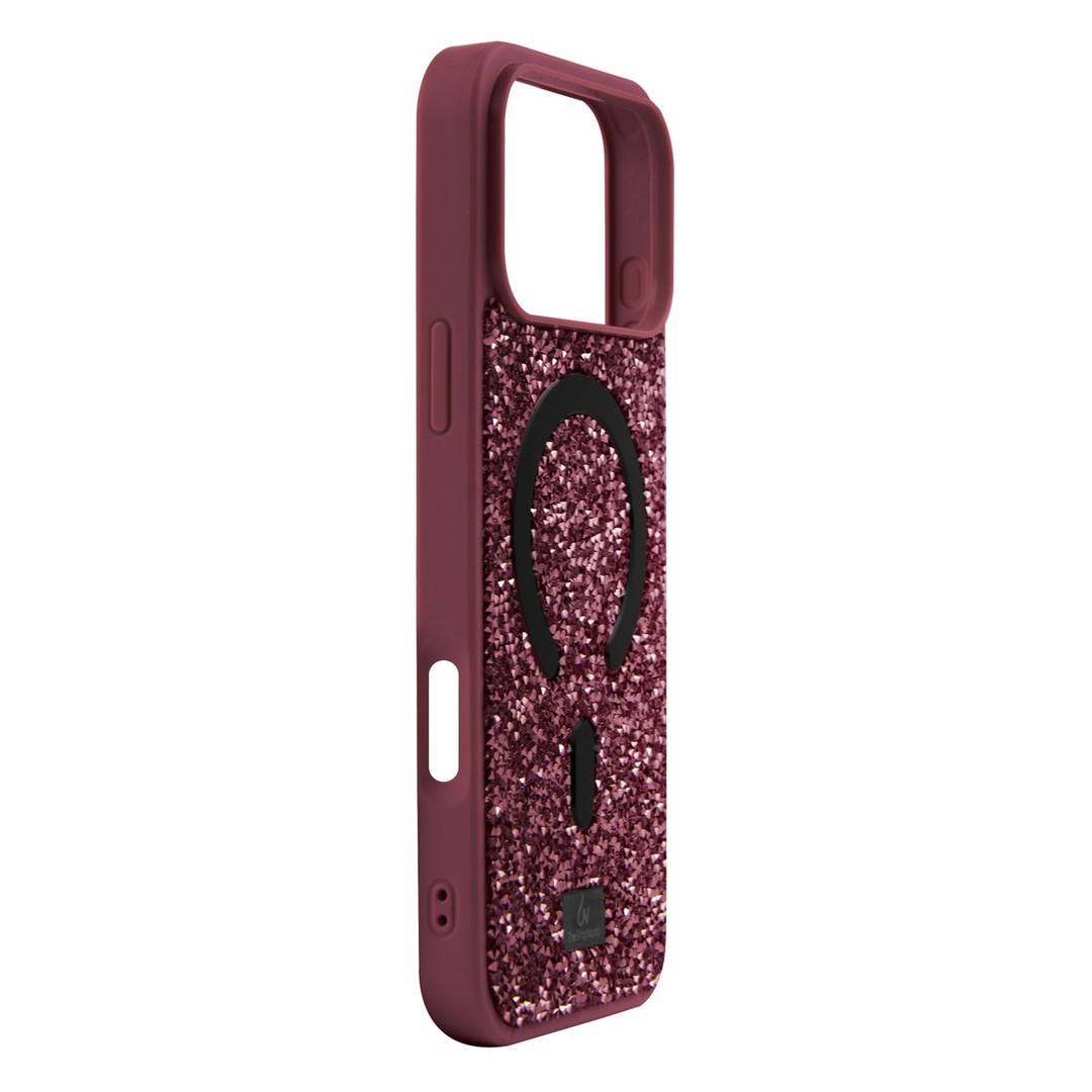 Чохол Bling World Rock Diamond with MagSafe для iPhone 17 Pro Max / 18 Pro Max (Burgundy)-1