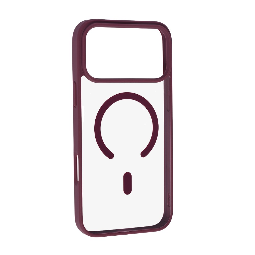 Накладка Magsafe TPU+PC Color Iphone 17 Pro Max  / 18 Pro Max  Burgundy-0